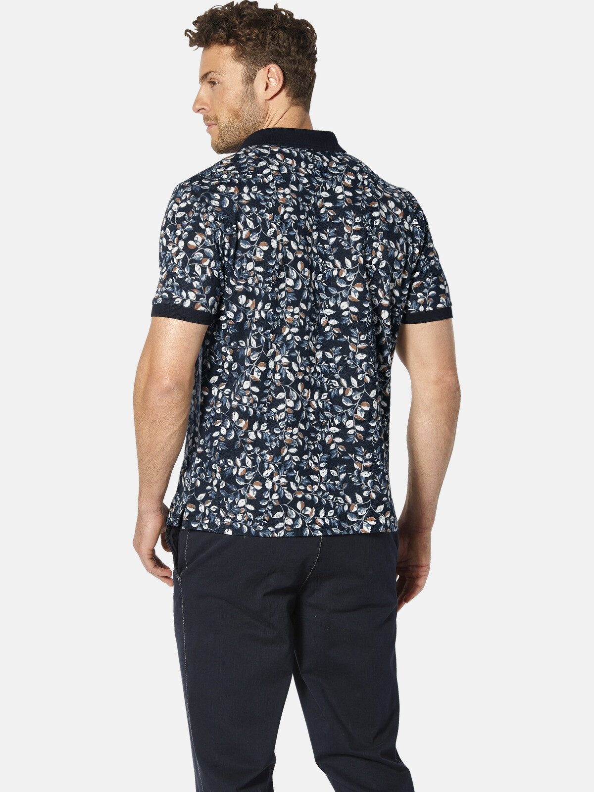 Babista Poloshirt GADDOTERI mit Blatt-Muster günstig online kaufen