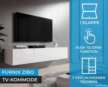 Furnix TV-Board Hängeboard ZIBO Lowboard TV-Schrank modern, Breite 160 cm, Höhe 34 cm, Tiefe 40 cm