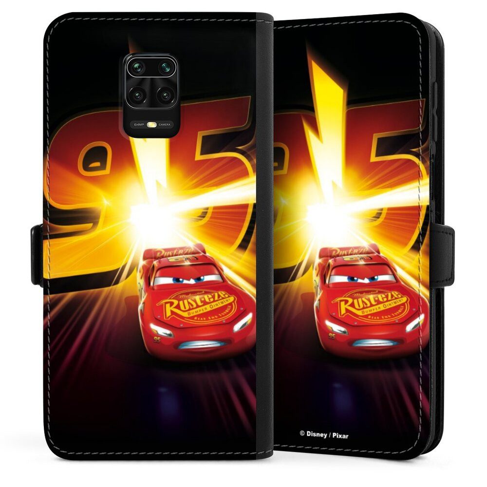 DeinDesign Handyhülle Offizielles Lizenzprodukt Cars Lightning Mcqueen 95 Cars3 Lightning 95, Xiaomi Redmi Note 9s Hülle Handy Flip Case Wallet Cover