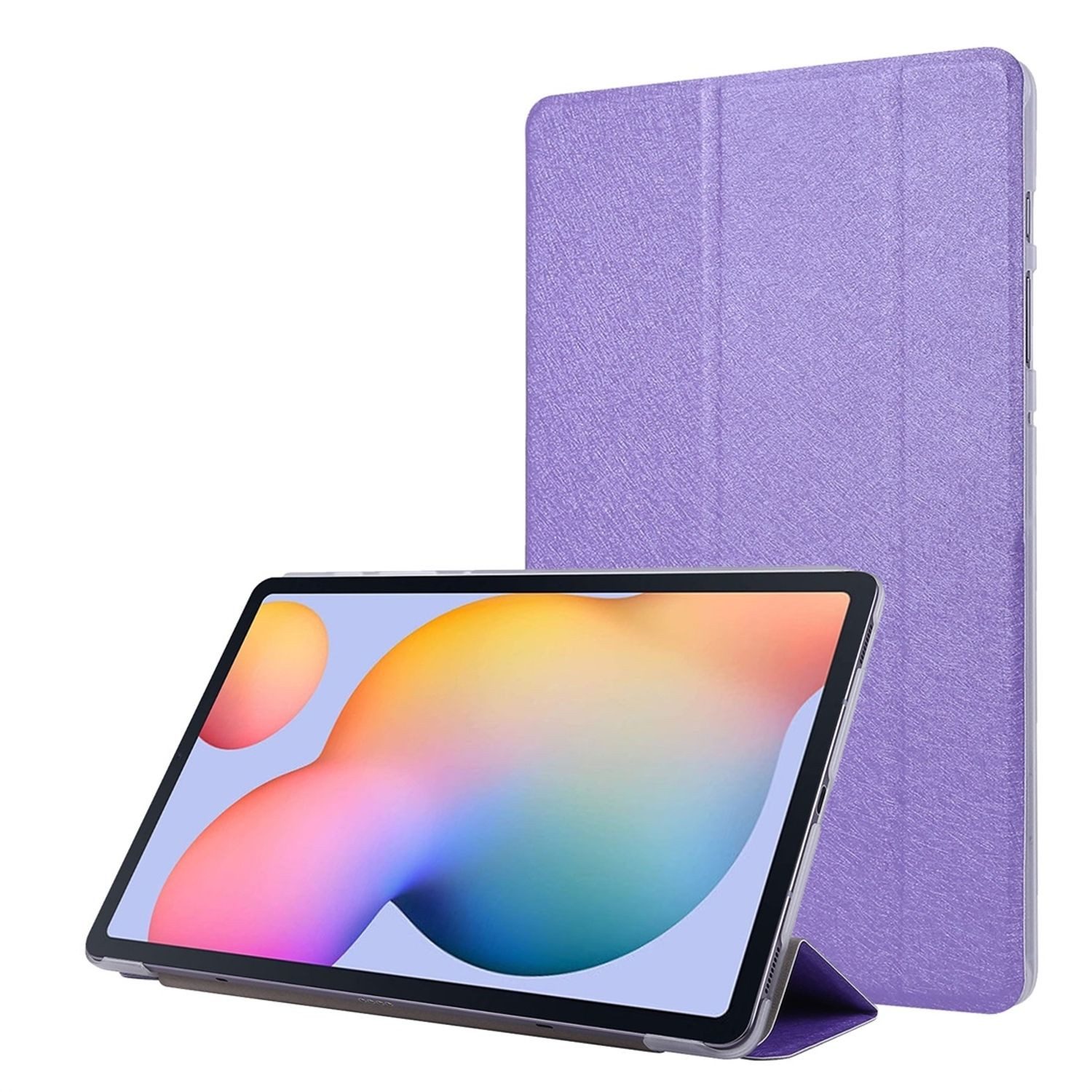 König Design Tablet-Hülle Samsung Galaxy Tab S7, Schutzhülle für Samsung Galaxy Tab S7 Tablethülle Schutztasche Cover Standfunktion Lila