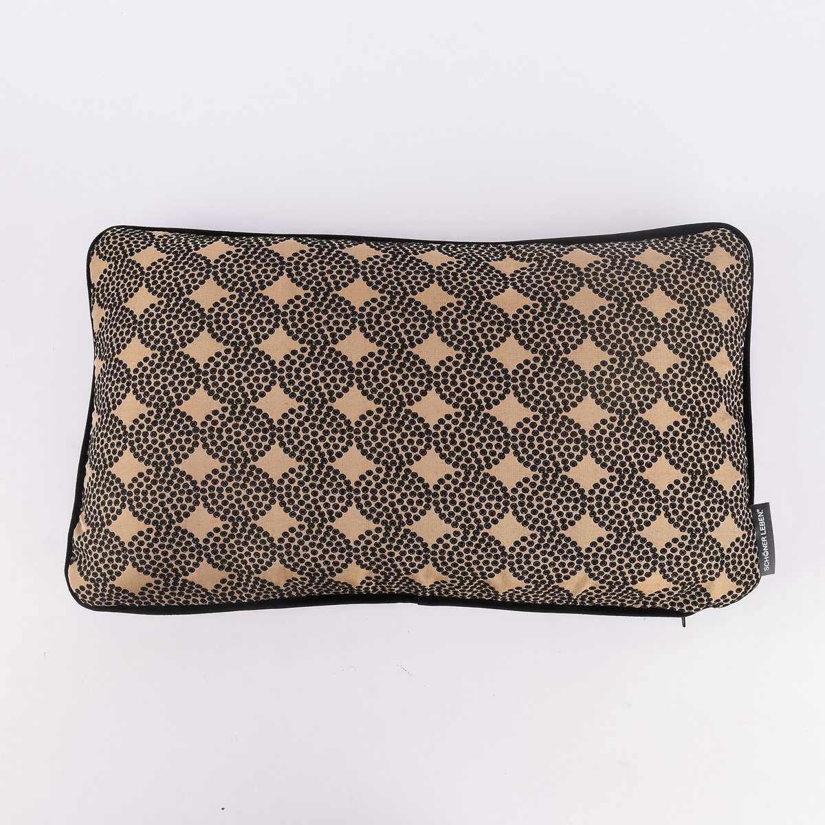 SCHÖNER LEBEN. Декоративные подушки SCHÖNER LEBEN. Wendekissen gold schwarz Samt 30x50cm