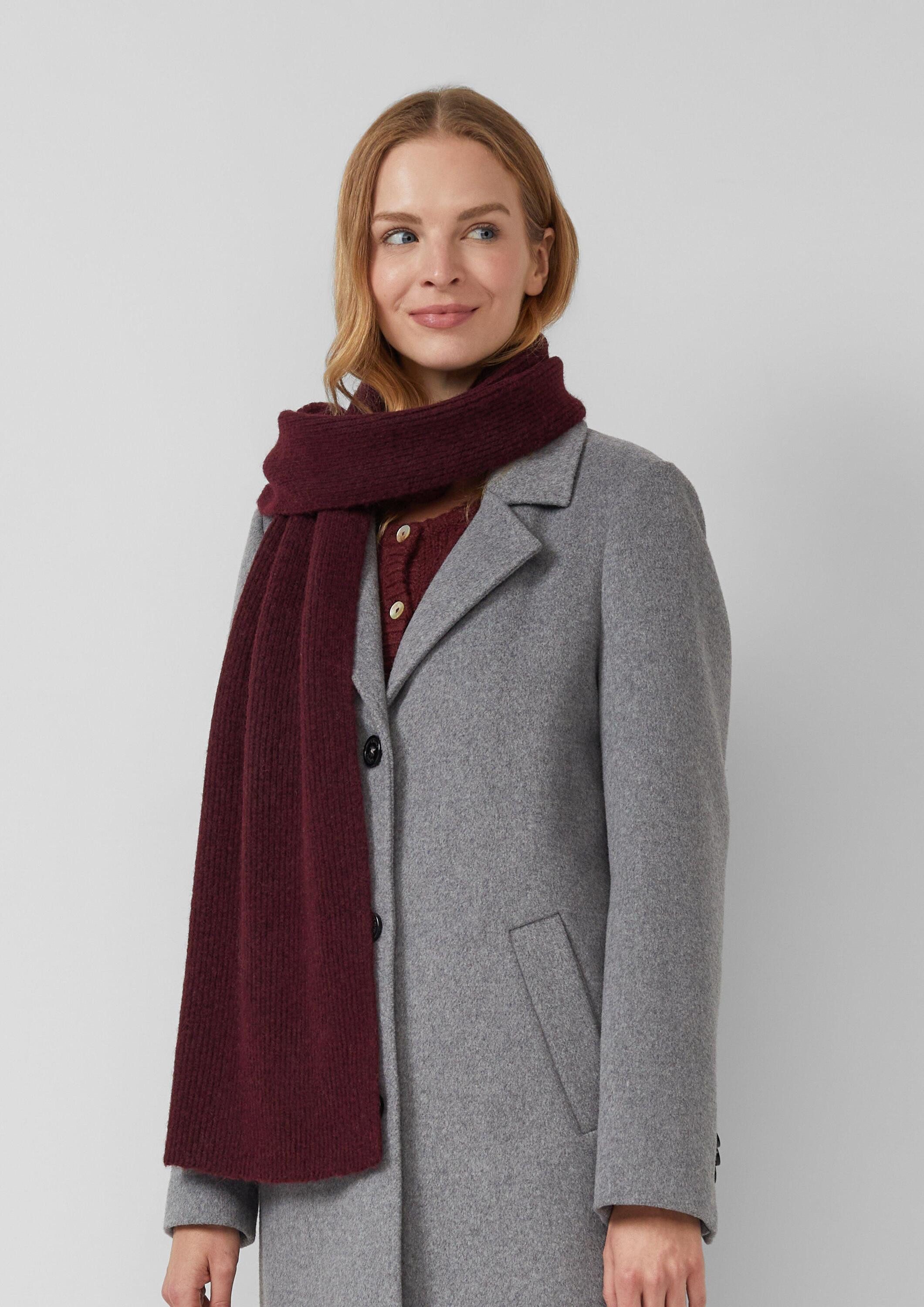 s.Oliver Schal Tuch, Strickschal aus Wollmix günstig online kaufen