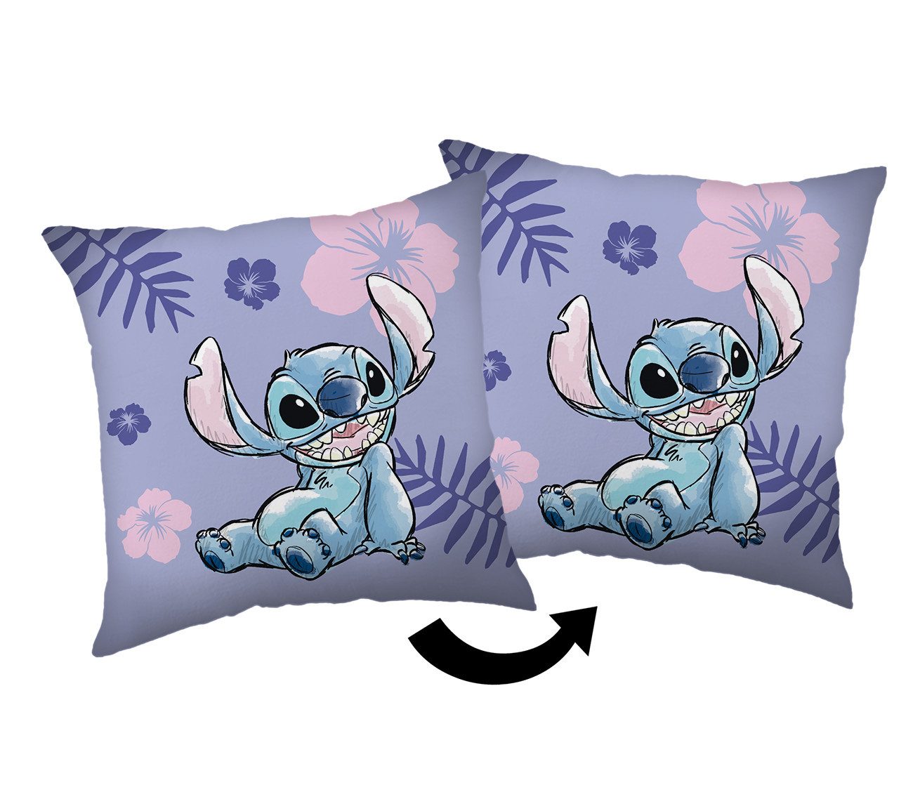 Jerry Fabrics Dekokissen Lilo und Stitch Kuschelkissen Dekokissen 40 x 40 cm