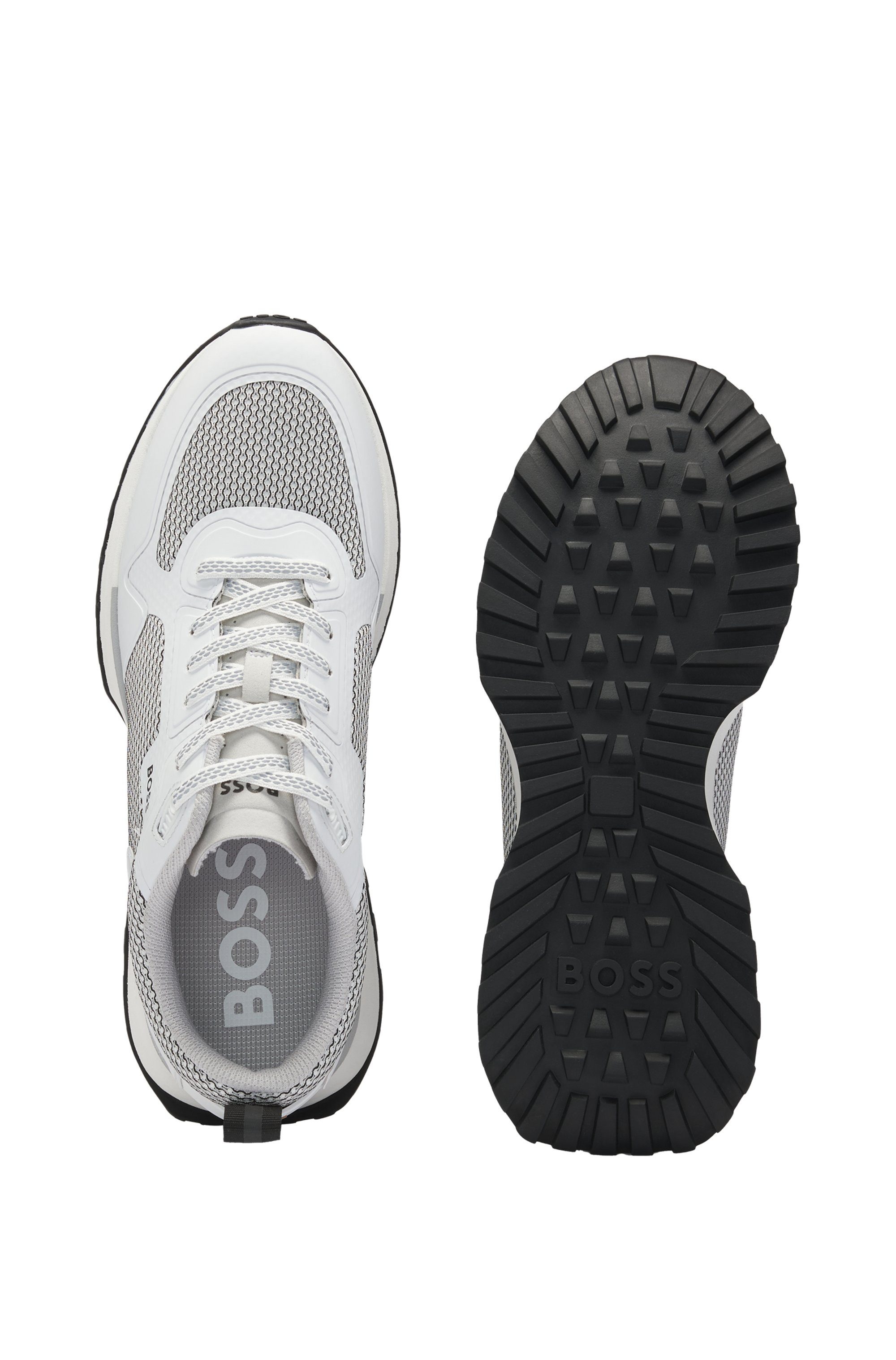 BOSS Jonah Runn Sneaker, Freizeitschuh, Halbschuh, Schnürschuh mit weichem günstig online kaufen