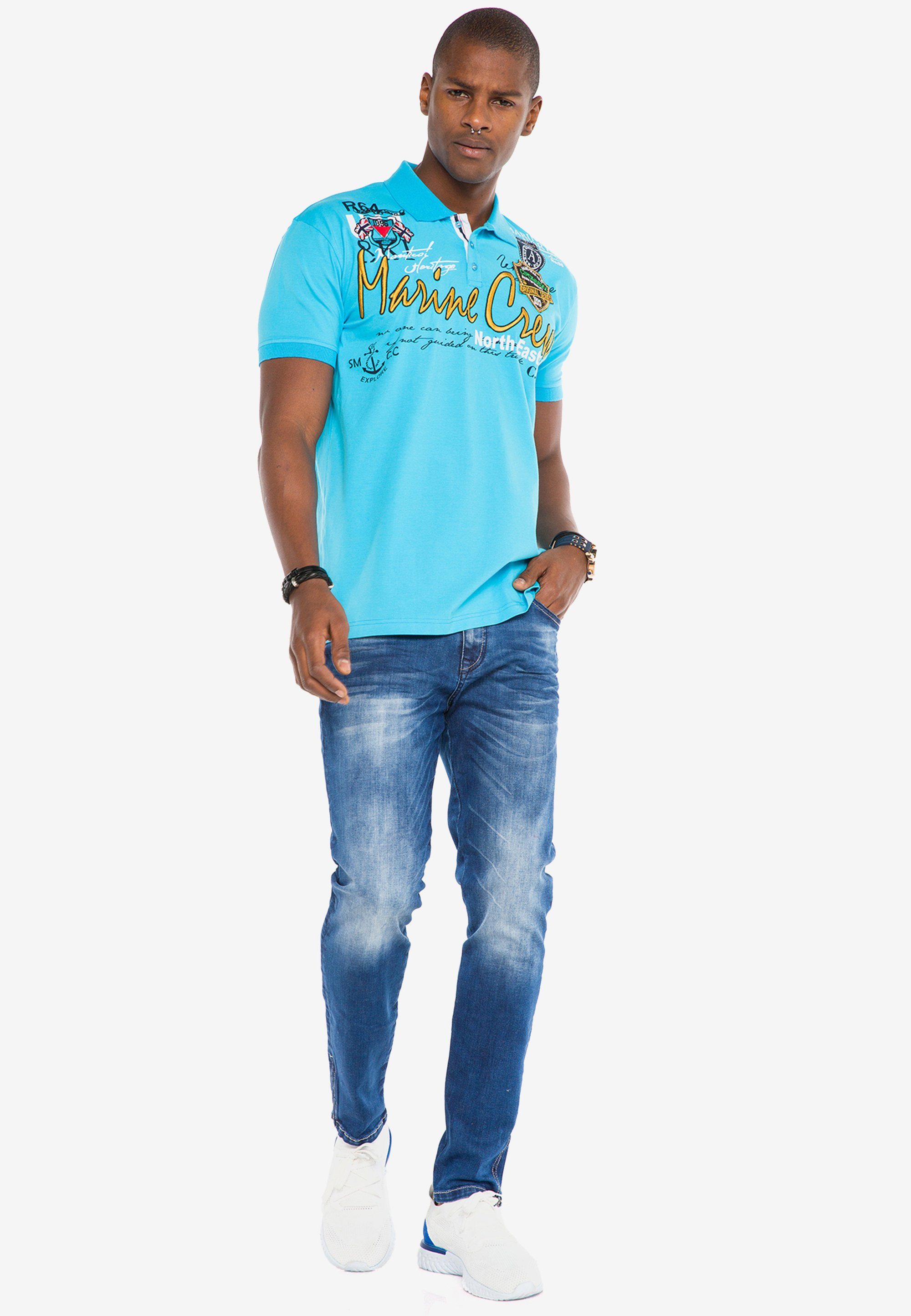 Cipo & in Waschung mit Straight Fit Baxx cooler Slim-fit-Jeans