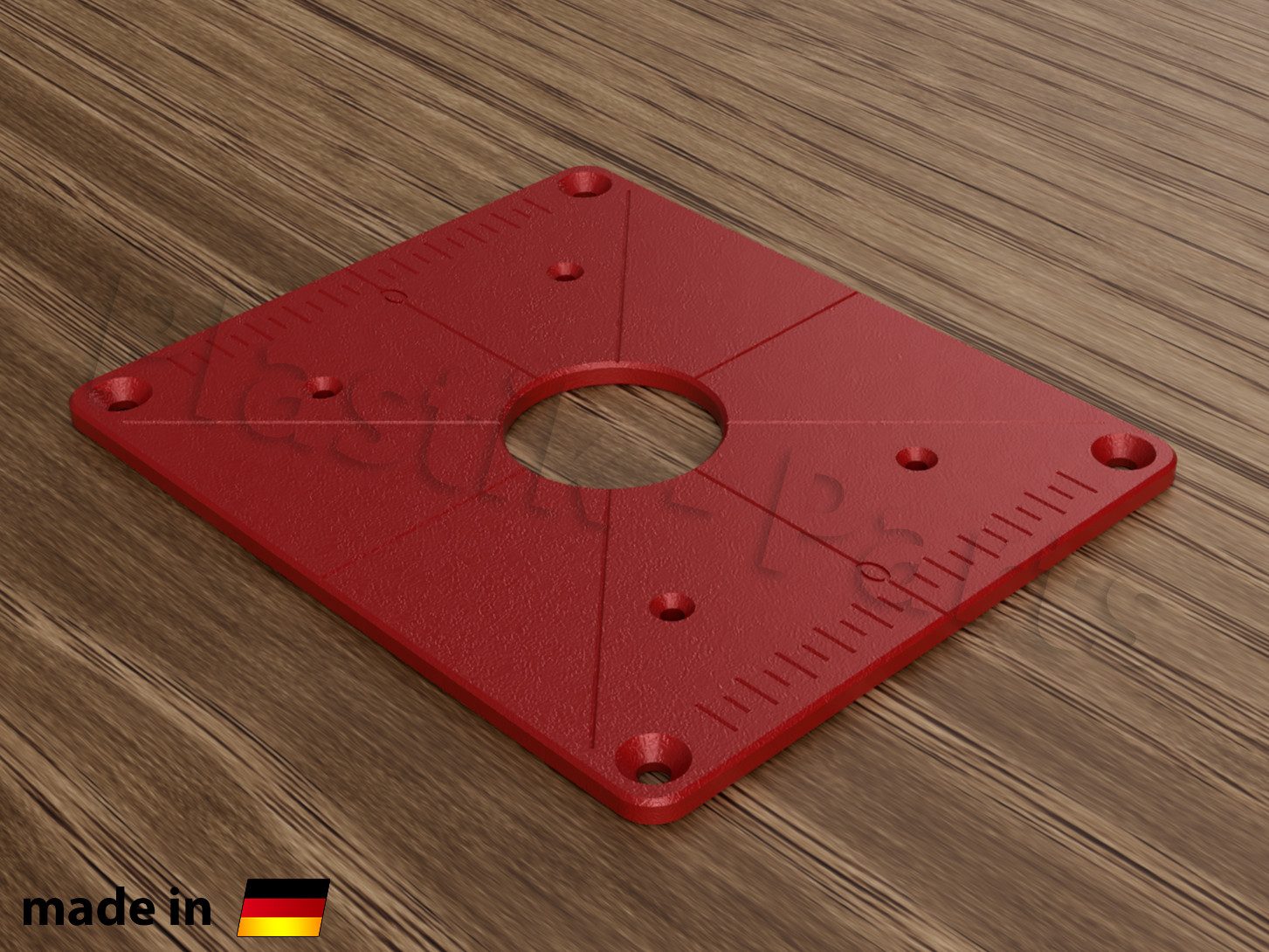 Fräser-Set ABS Befestigungsplatte Einlegeplatte für Frästisch Holzmann OBF 1200
