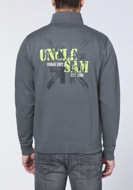 Uncle Sam Sweatjacke mit rückseitigem Label-Print