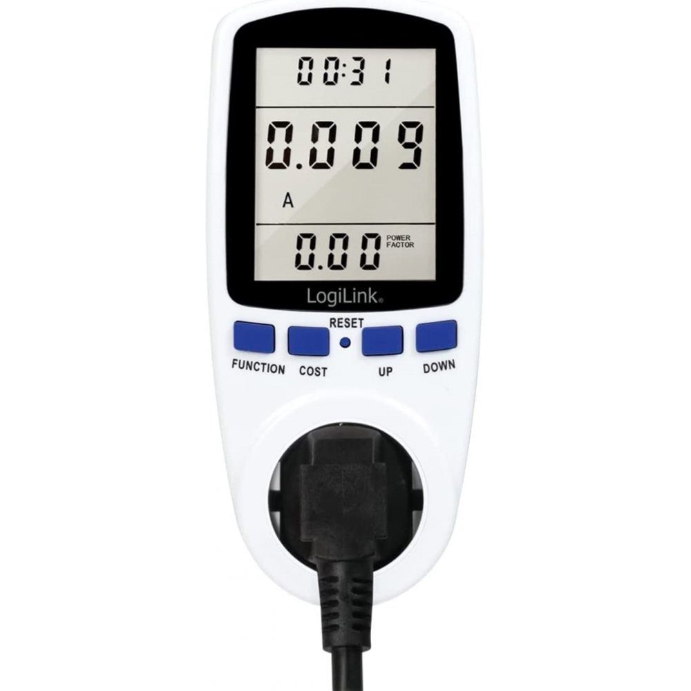 Energiekostenmessgerät - - Strom Messgerät Messtechnik LogiLink - weiß - EM0003 Energiekosten