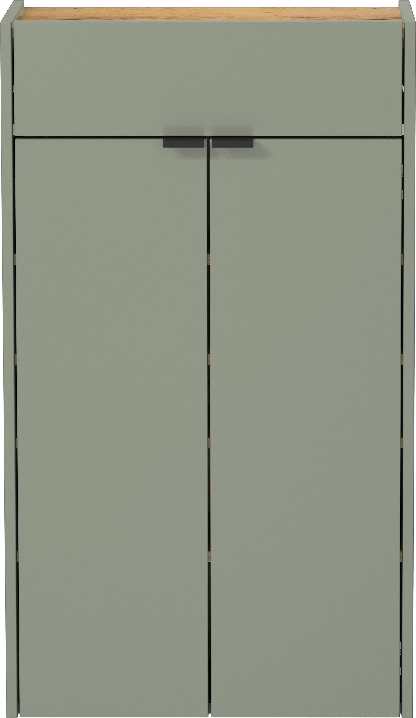 freiraum Schuhschrank GW-AMECA hängend / stehend, Taupegrün/ Navarra-Eiche-Dekor - 56x97x22cm (BxHxT)