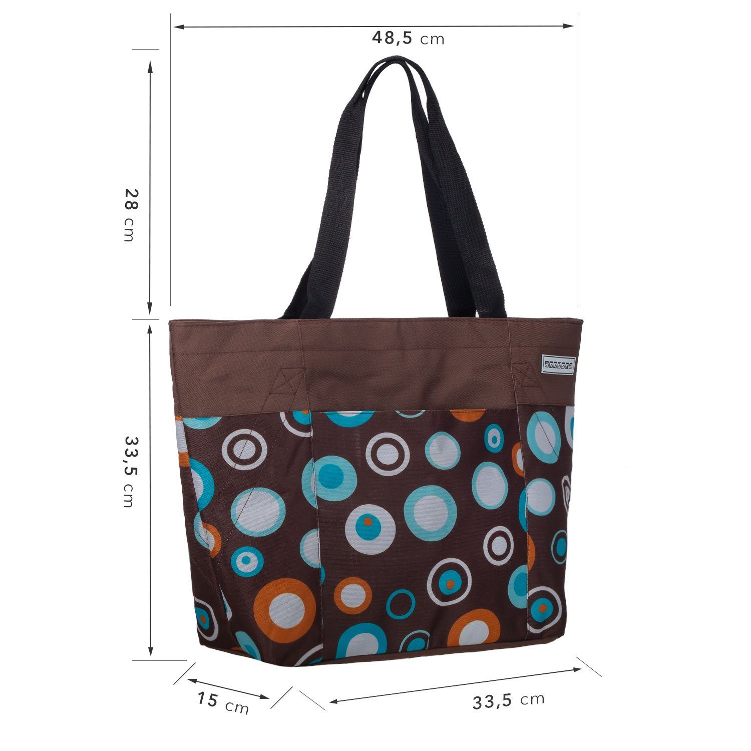 anndora Umhängetasche shopper 17 Liter Strandtasche, günstig online kaufen