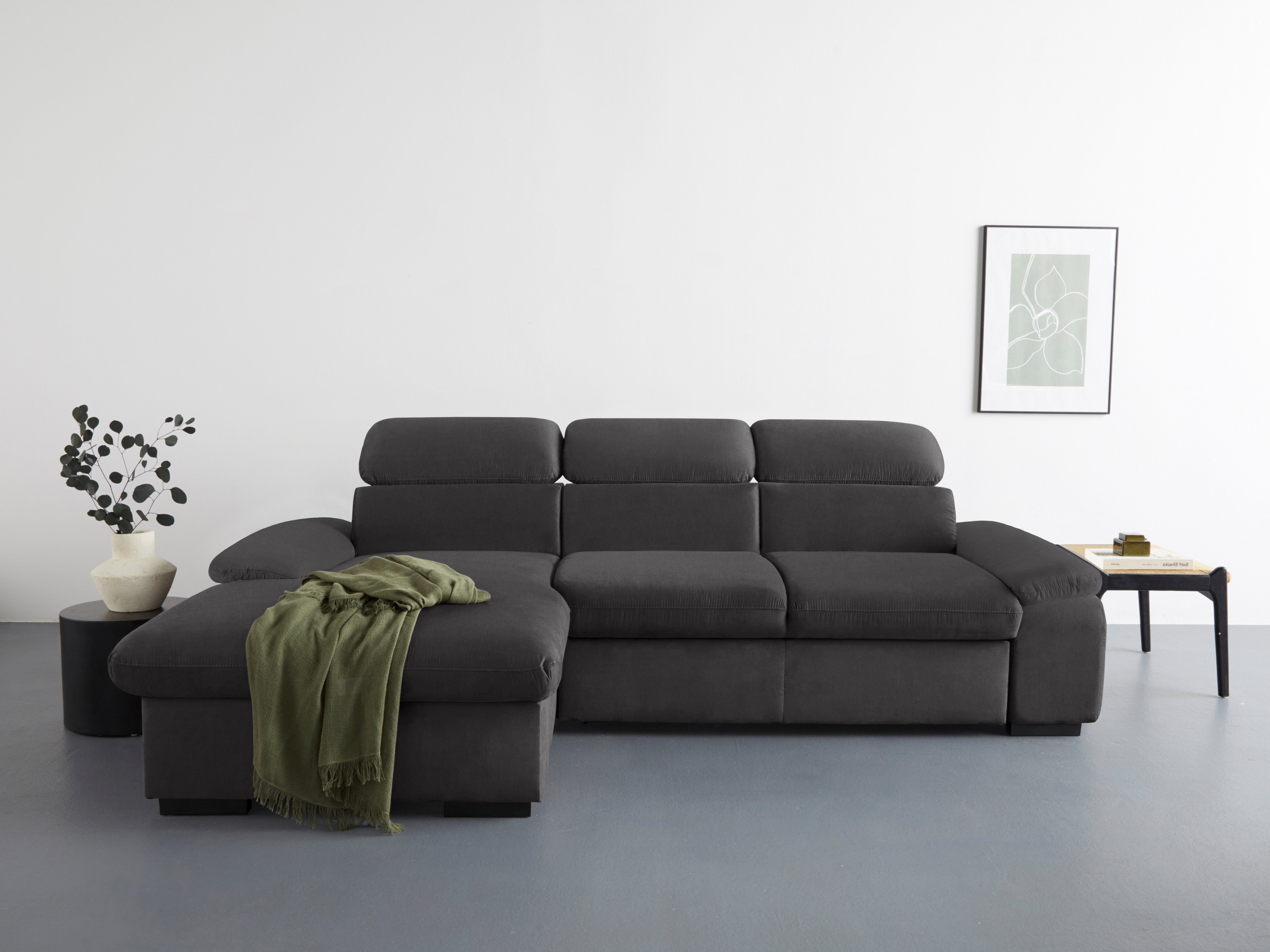 COTTA Ecksofa Lola L-Form mit Kopfteilfunktion günstig online kaufen
