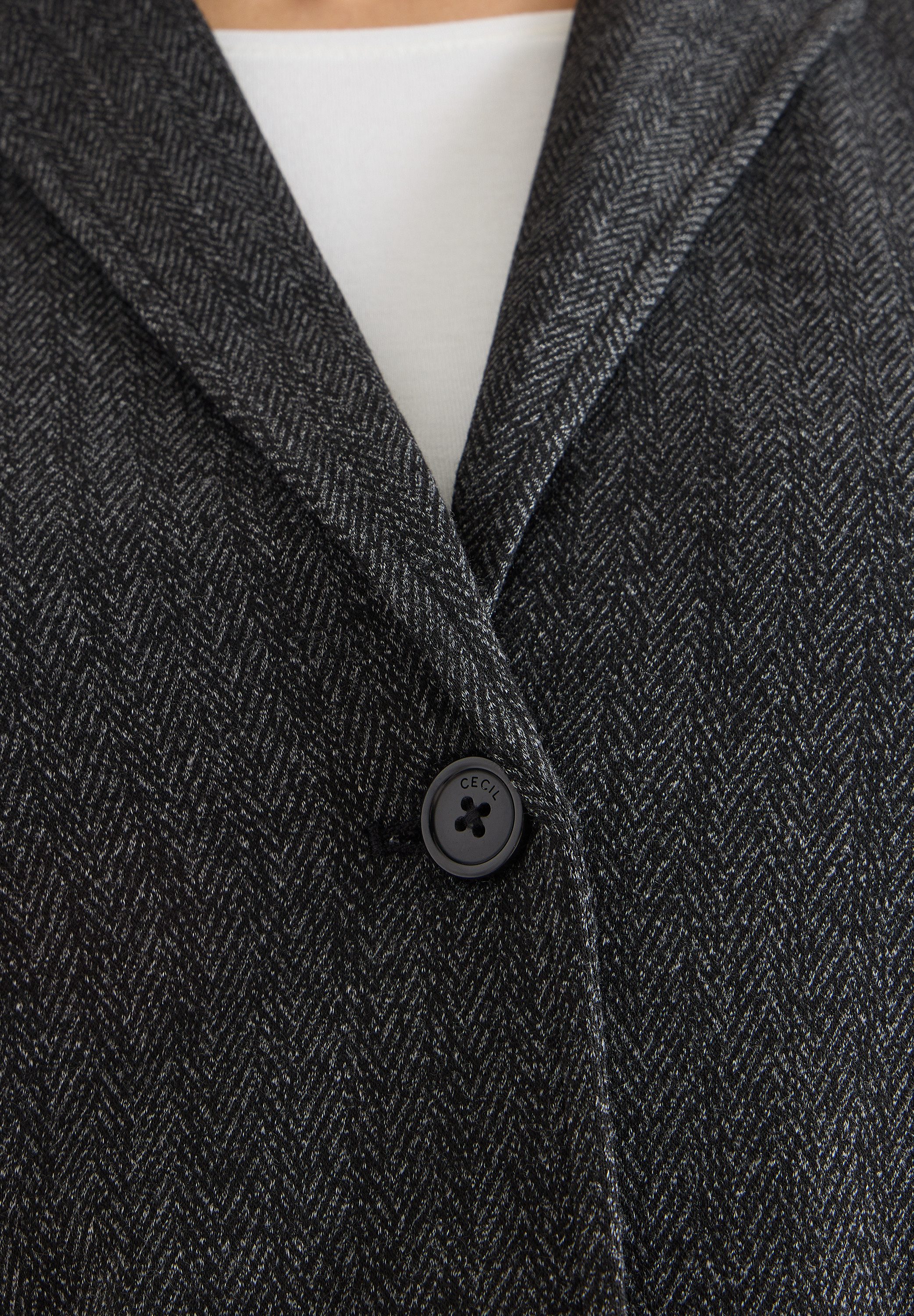 CECIL Kurzblazer mit Herringbone Muster