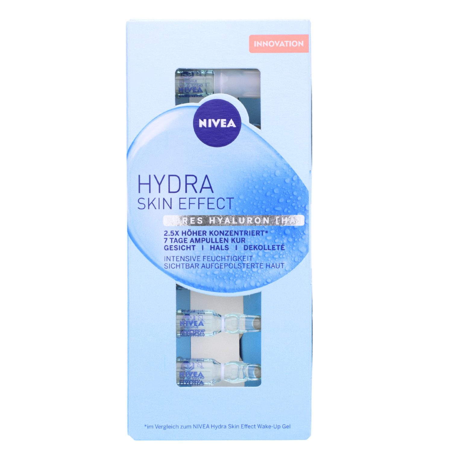 Nivea Gesichtspeeling NIVEA Hydra Skin Effect 7 Tage Ampullen Kur 7x 1ml hochkonzentrierte G