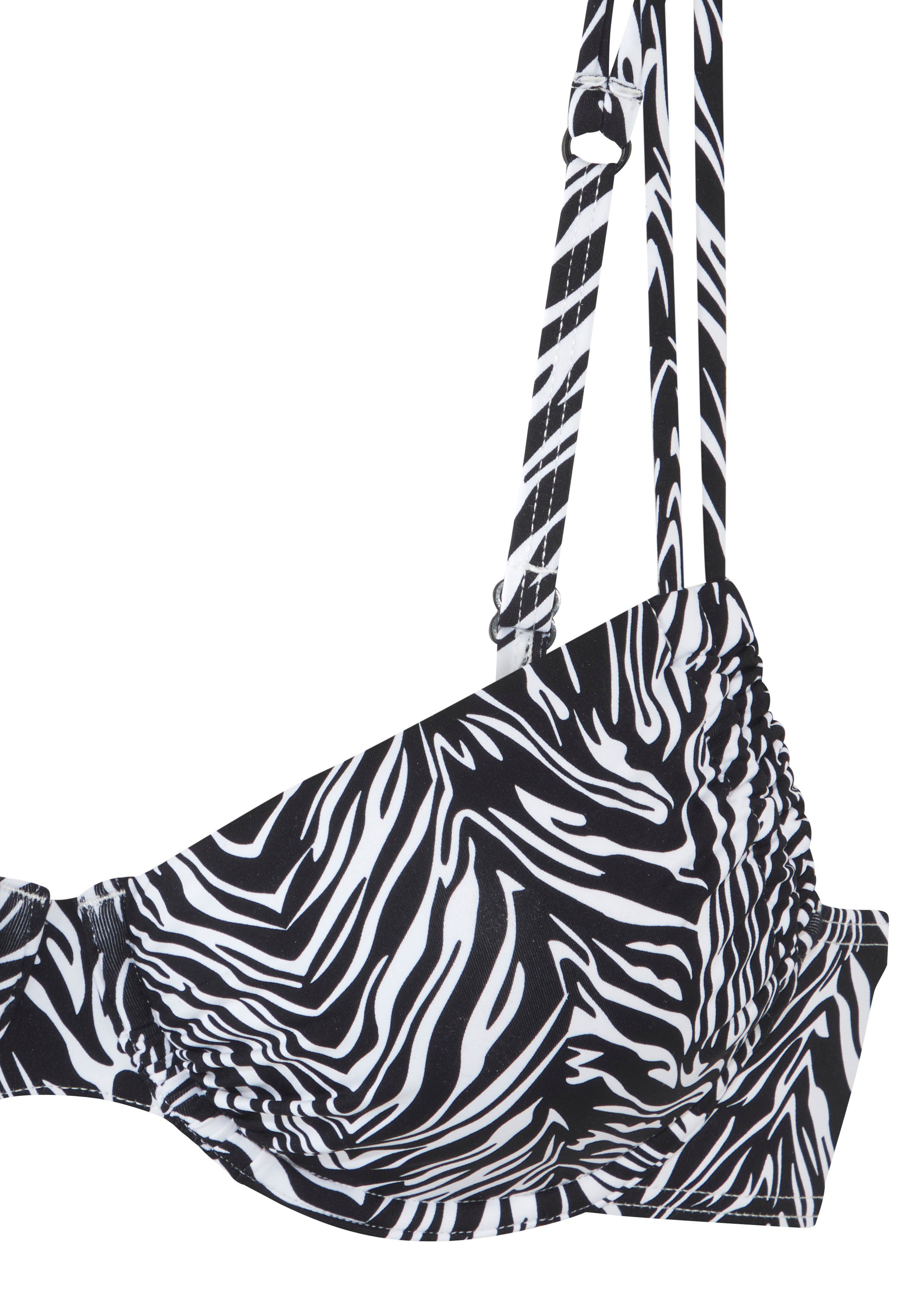 s.Oliver Bügel-Bikini-Top Kanto, im Animal-Design