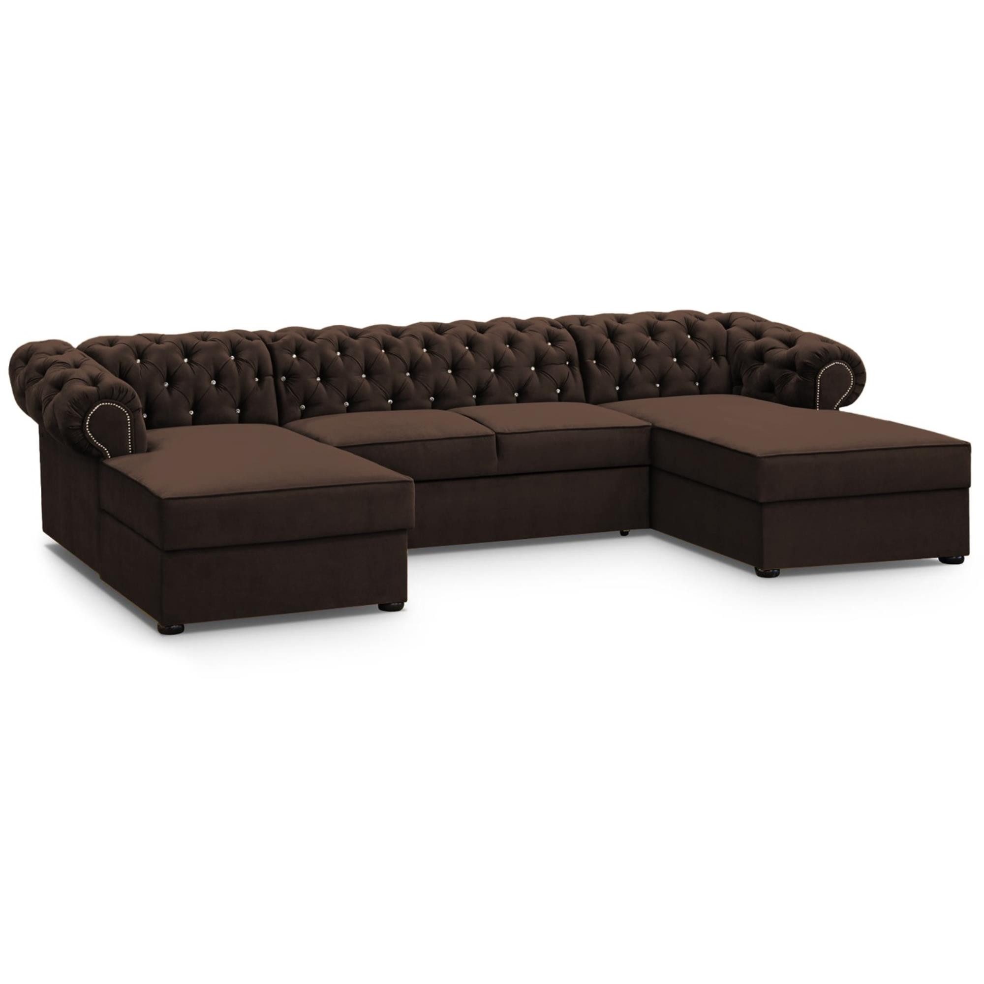 Beautysofa Ecksofa mit Schlaffunktion und zwei günstig online kaufen