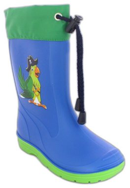 Beck Regenstiefel Papagei Gummistiefel (wasserdichter, schmaler Stiefel, für trockene Füße bei Regen und Matschwetter) sehr robust und langlebig, herausnehmbare Innensohle