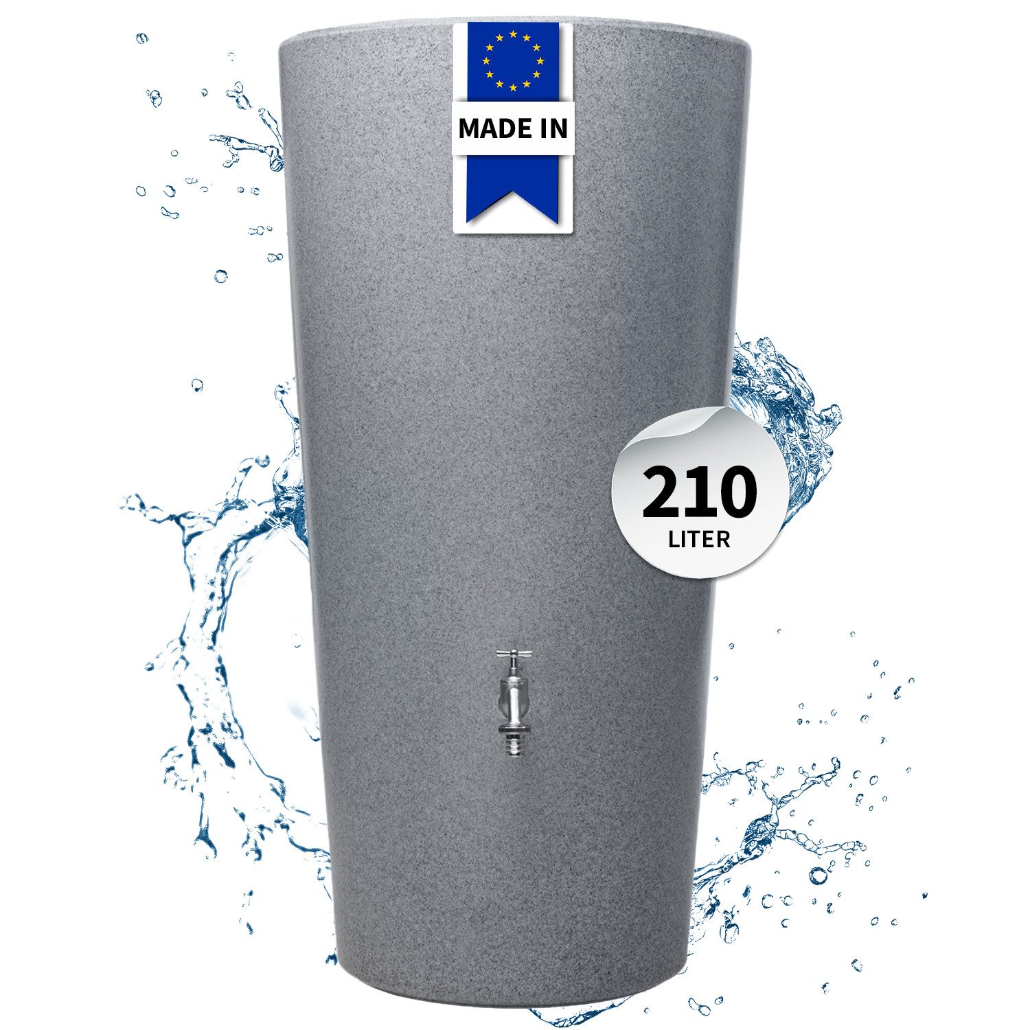 GARANTIA Regentonne STONE 2in1 Regentonne 210 L, silver