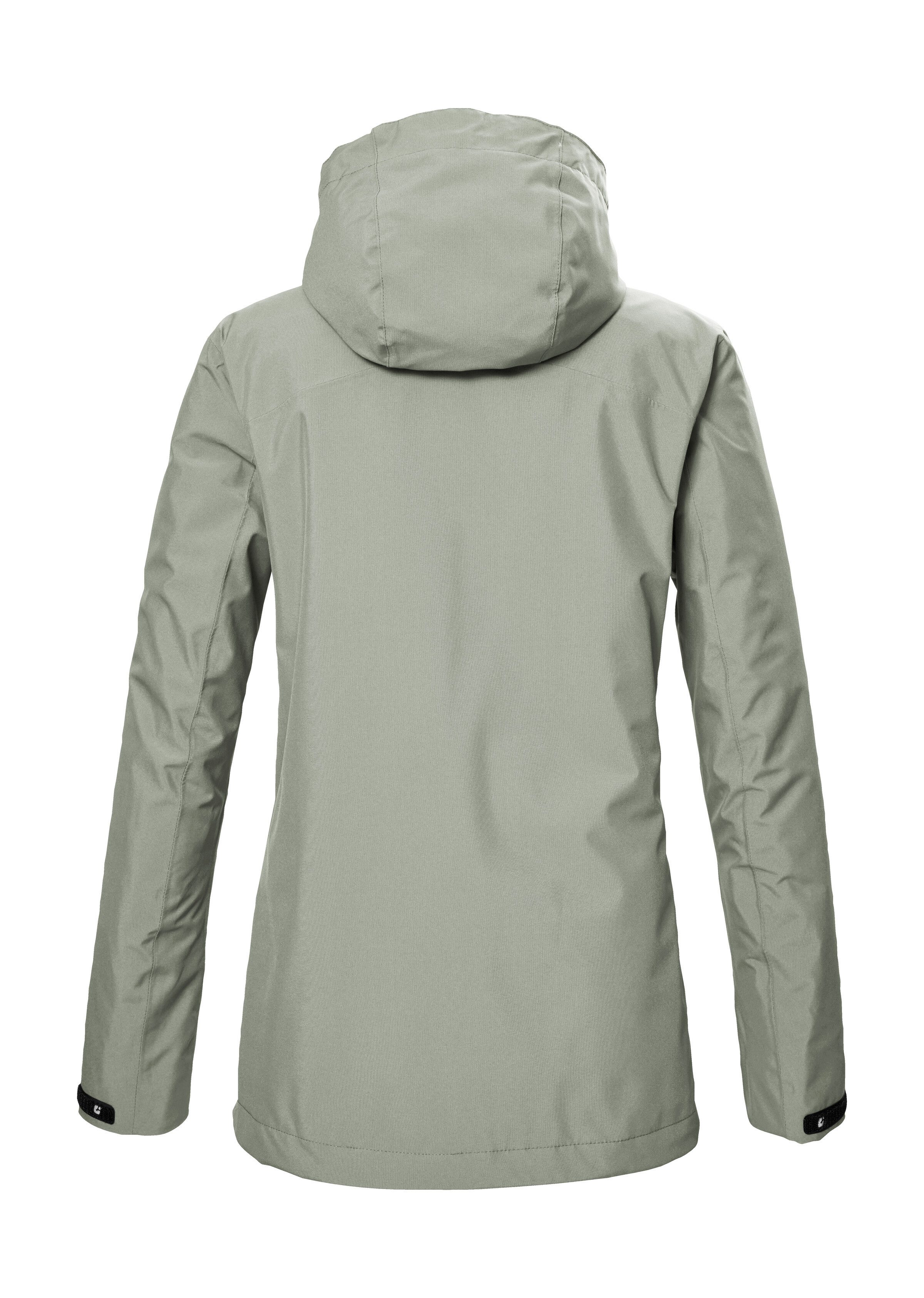 Killtec Outdoorjacke KOS 26 WMN JCKT Funktionsjacke: wasser- und winddicht, atmungsaktiv, abnehmbare Kapuze