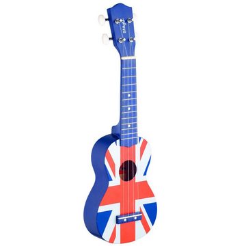 Stagg E-Gitarre Stagg US-UK Sopran Ukulele mit Tasche mit Wandhalter