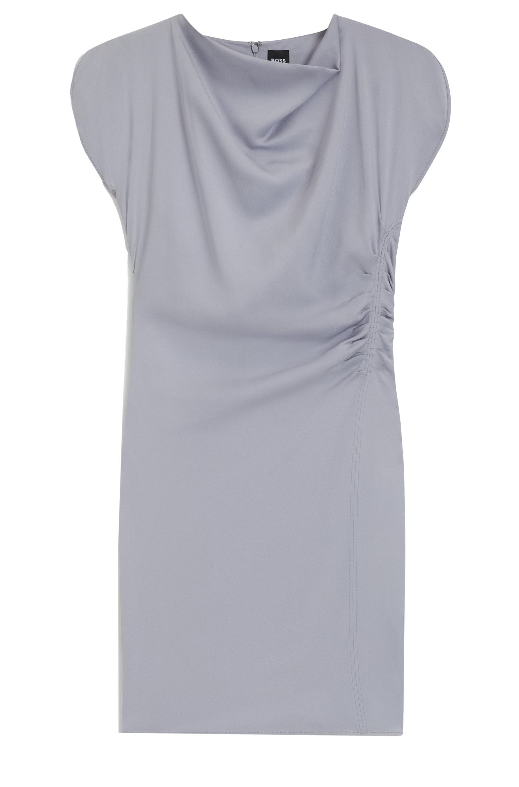 BOSS Jerseykleid Devania mit drapierten Ausschnitt (1-tlg)