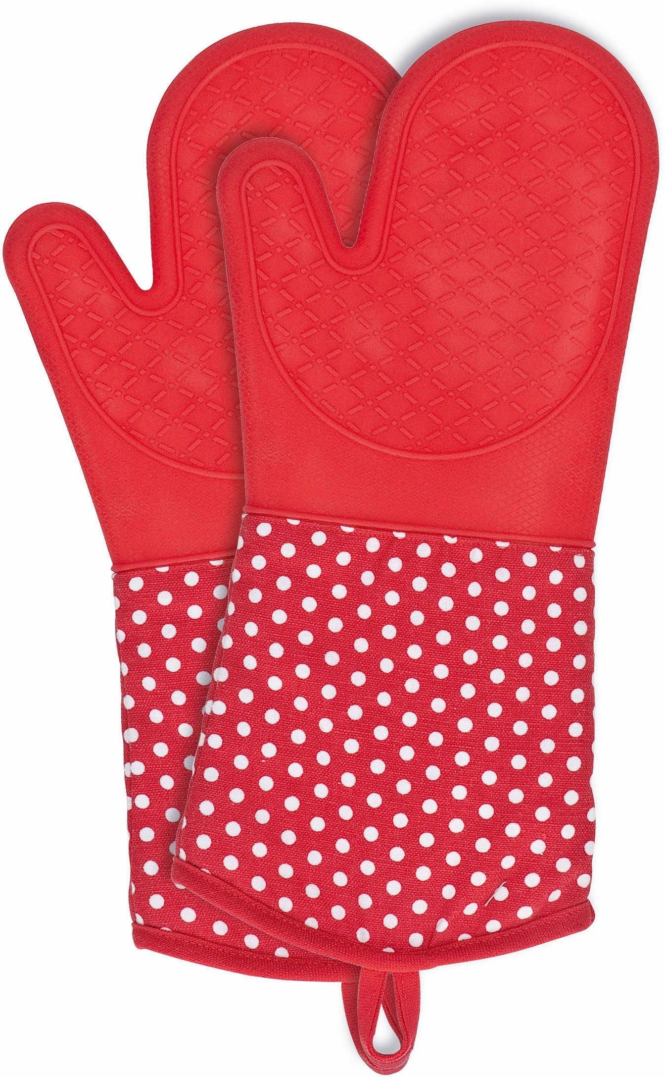 WENKO Topfhandschuhe, (Set, 2-tlg), aus Silikon