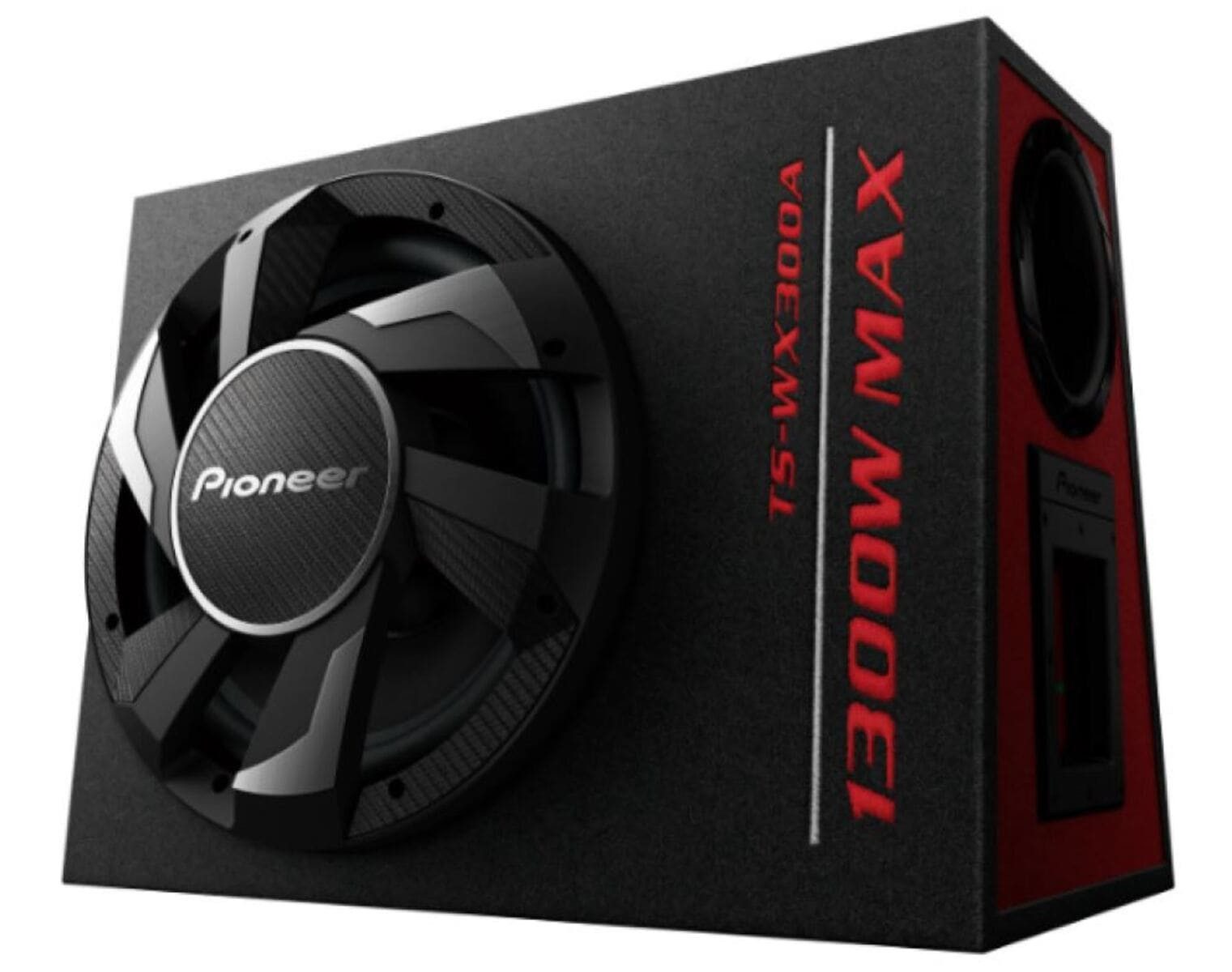 Pioneer TS-WX300A Aktivwoofergehäuse 30cm inkl. Endstufe Auto-Subwoofer (350 W, max.: W cm)