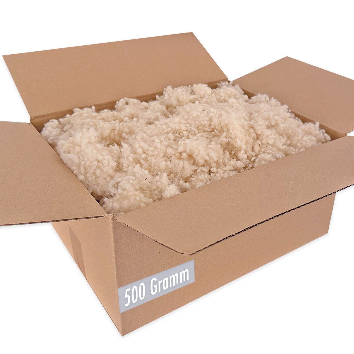 Heubergshop Kissenfüllung, 500 Gramm Schafwollkügelchen kbT Kissenfüllung Schafschurwolle
