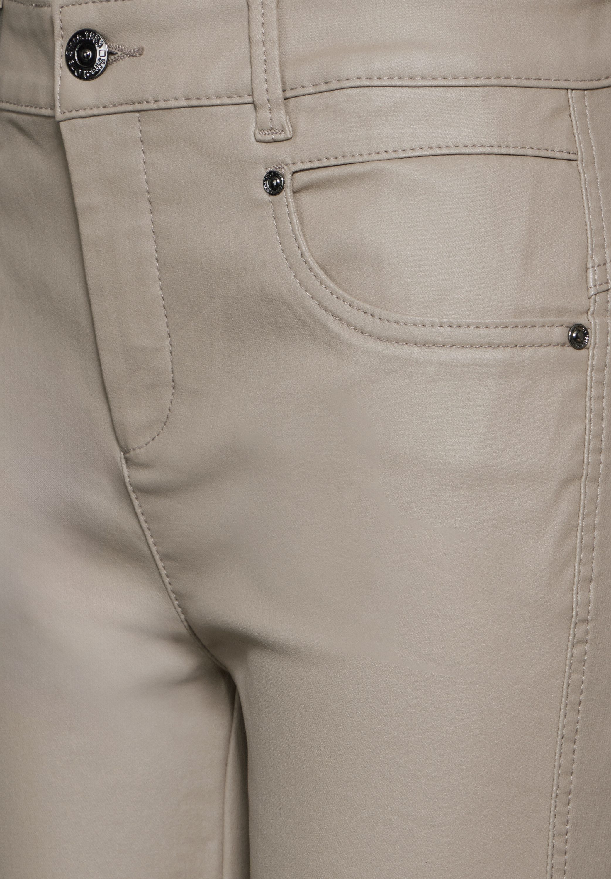 STREET ONE Lederimitathose High Waist