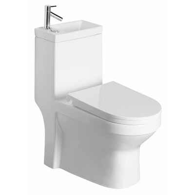 HAK Wand-WC-Befestigung HYGIE Kombi -WC, mit Waschbecken, Spülkasten und WC-Sitz