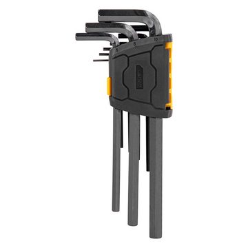 Coonoor Innensechskantschlüssel 9-teiliges Hex Key Schraubenschlüssel-Set aus Chrom-Vanadium-Stahl (9 St)