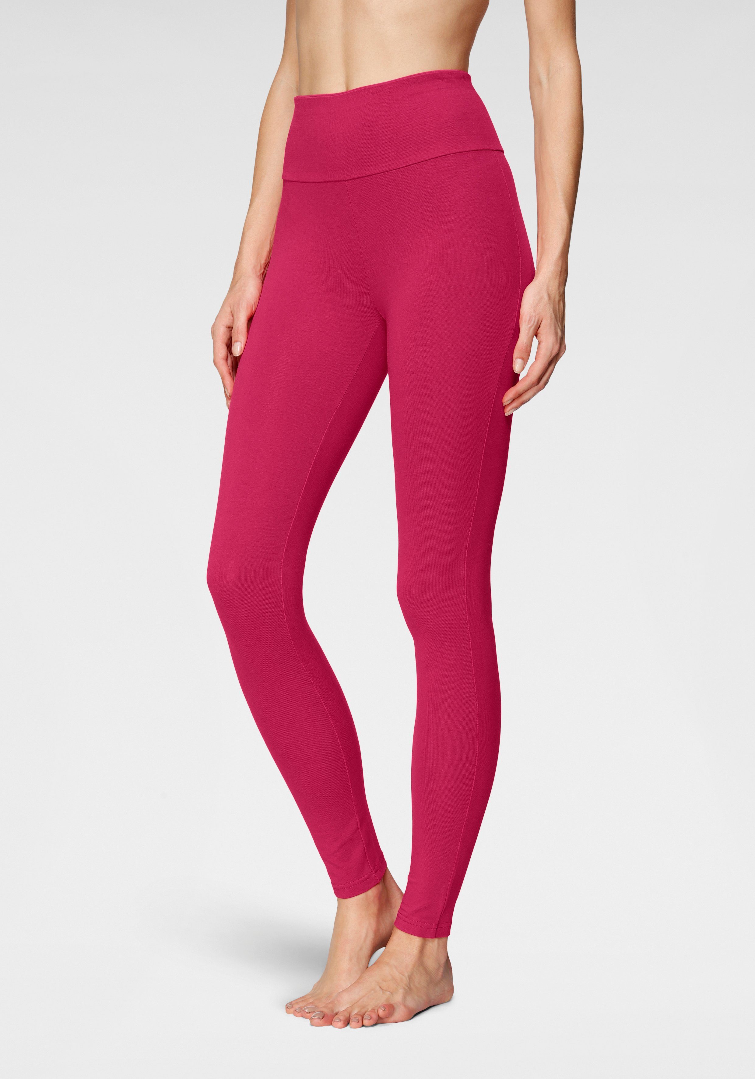 LASCANA Leggings mit breitem Bündchen