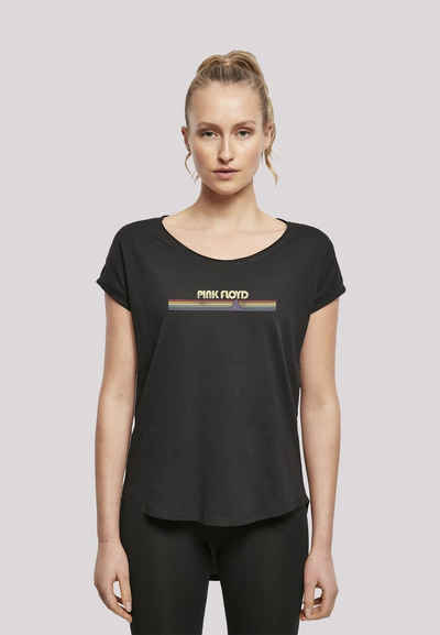F4NT4STIC T-Shirt Pink Floyd Prism Retro Stripes Print