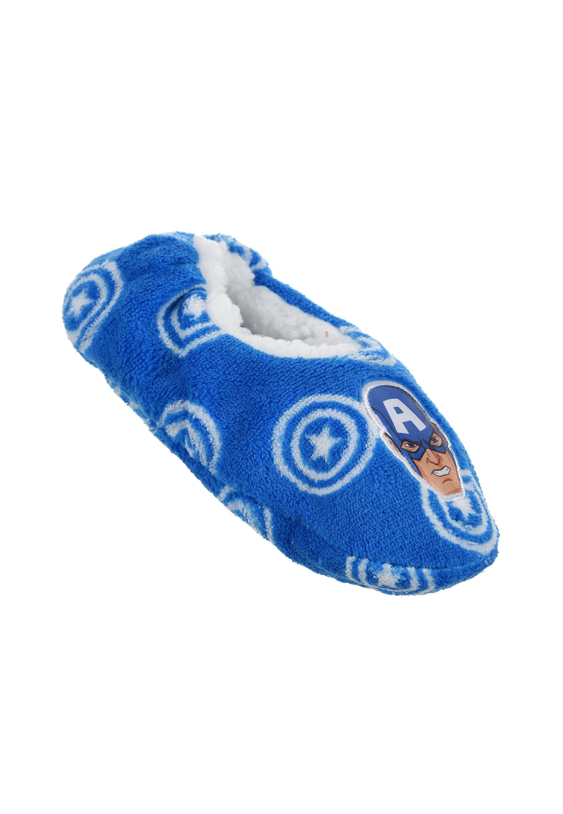 The AVENGERS Captain America Kinder Jungen Winter Pantoffeln Hausschuhe Plüsch Hausschuhe