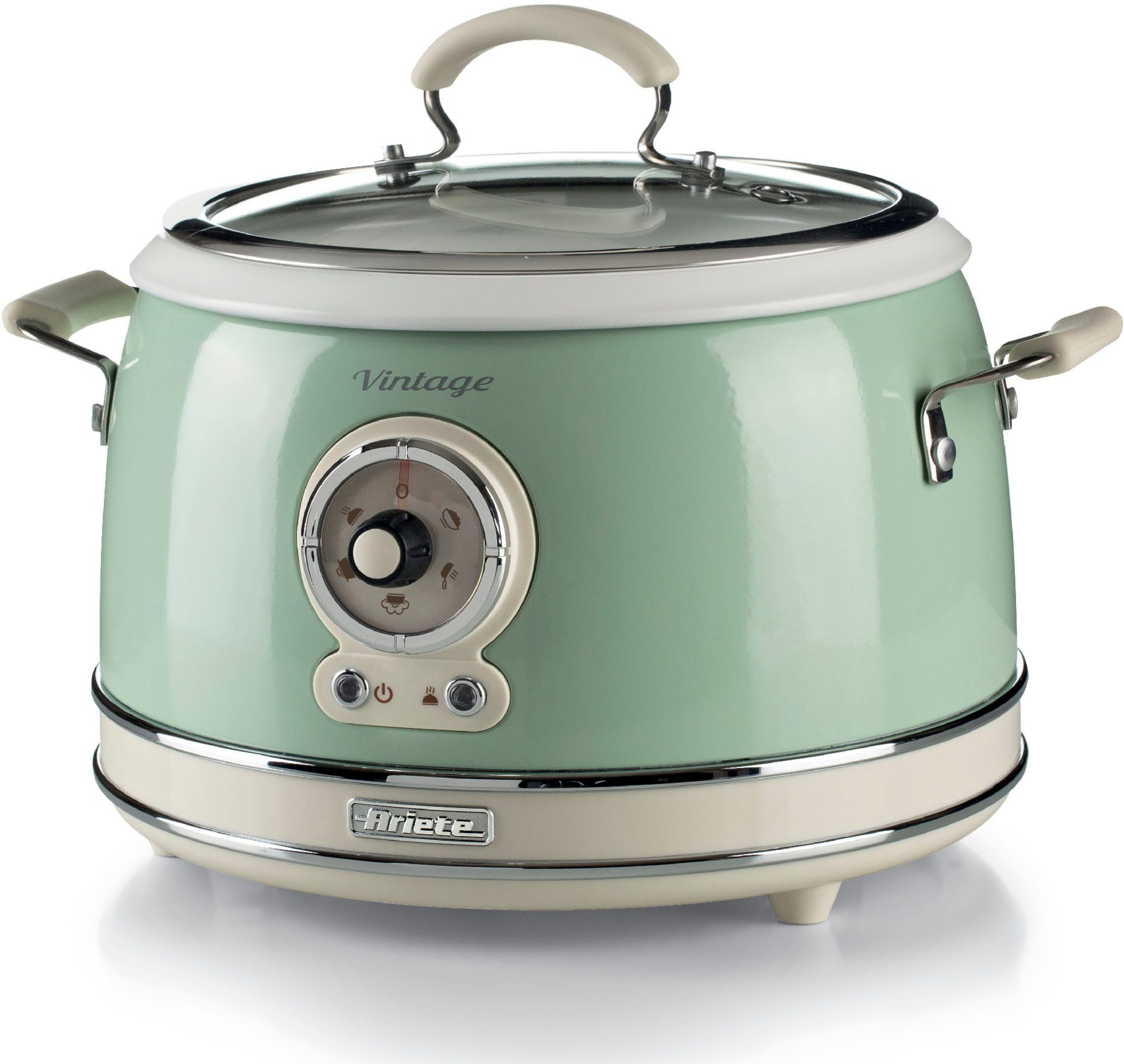 Ariete Multikocher 2904GR, 650 W, 3 l Schüssel, Slowcooker/Reiskocher