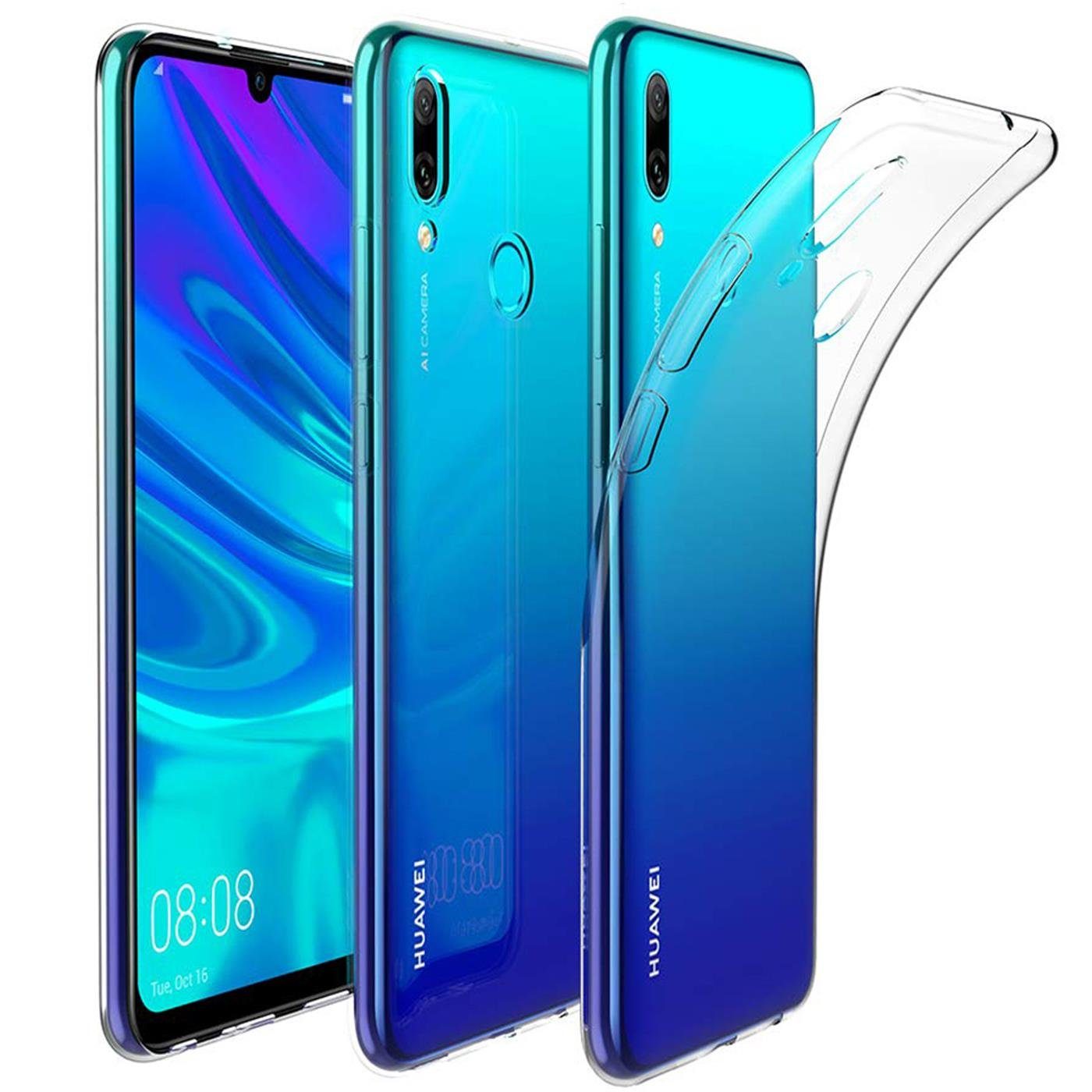 CoolGadget Handyhülle Transparent Ultra Slim Case für Huawei P Smart 2019 6,2 Zoll, Silikon Hülle Dünne Schutzhülle für Huawei P Smart 2019 Hülle