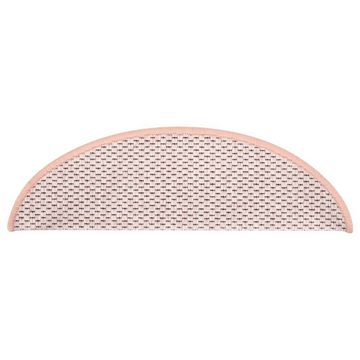 Stufenmatte Treppenmatten Selbstklebend Sisal-Optik 15 Stk. 56x17x3 cm Rot, vidaXL, Rechteckig, Höhe: 0.53 mm