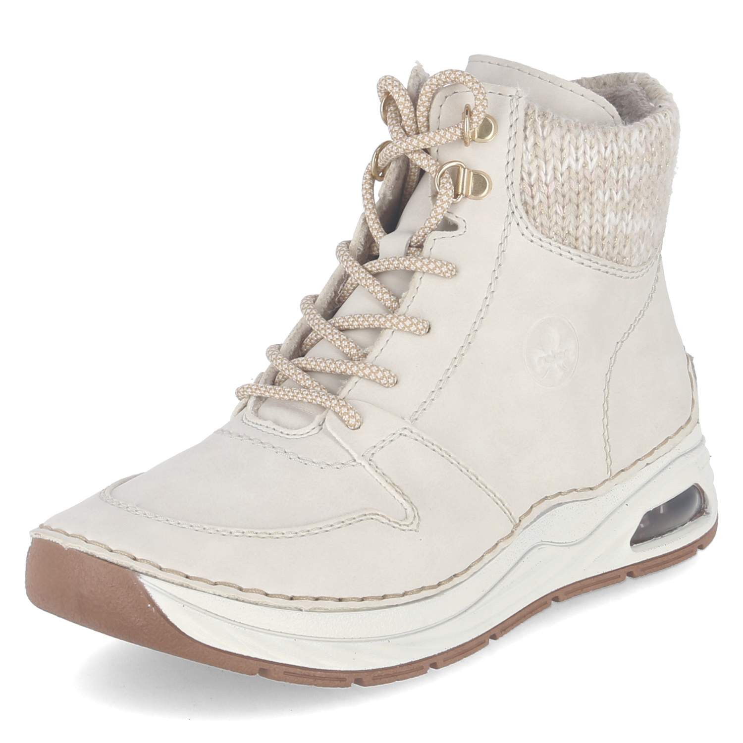 Rieker Rieker 44555-60 Damen Synthetik beige Schnürstiefel günstig online kaufen