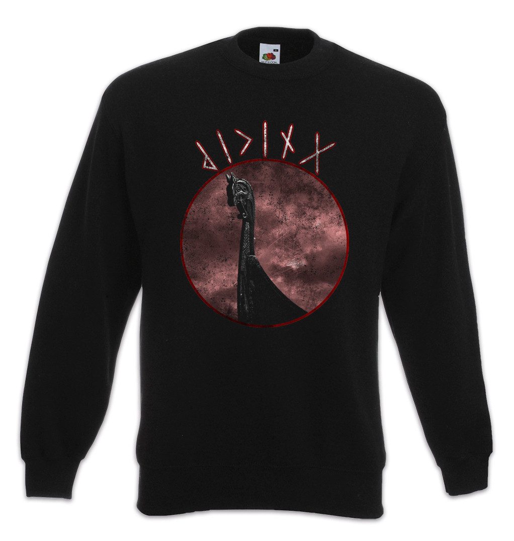 Sweatshirt Viking Ship Dragon Head Sweatshirt Drachenkopf Vikings Schiff Wikinger