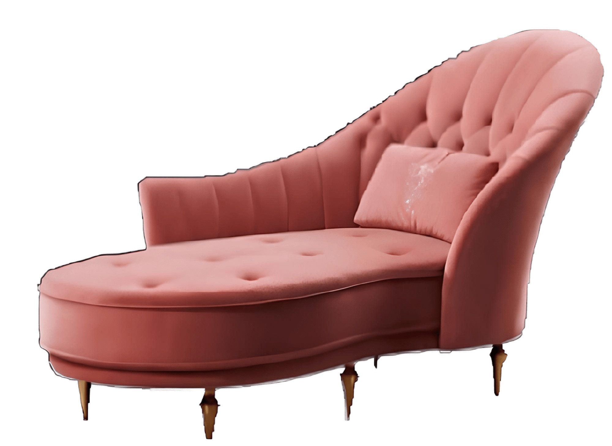 Xlmoebel Chesterfield-Sofa Chesterfield Chaiselongue in edlem Leder für stilvolles Wohnen, Hergestellt in Europa