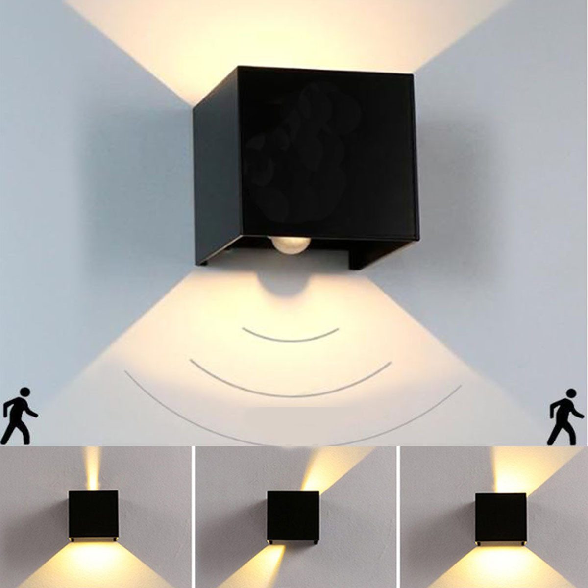 oyajia Wandleuchte 2 Stück 7W Metall LED Wandlampe, Auf und ab Einstellbare günstig online kaufen