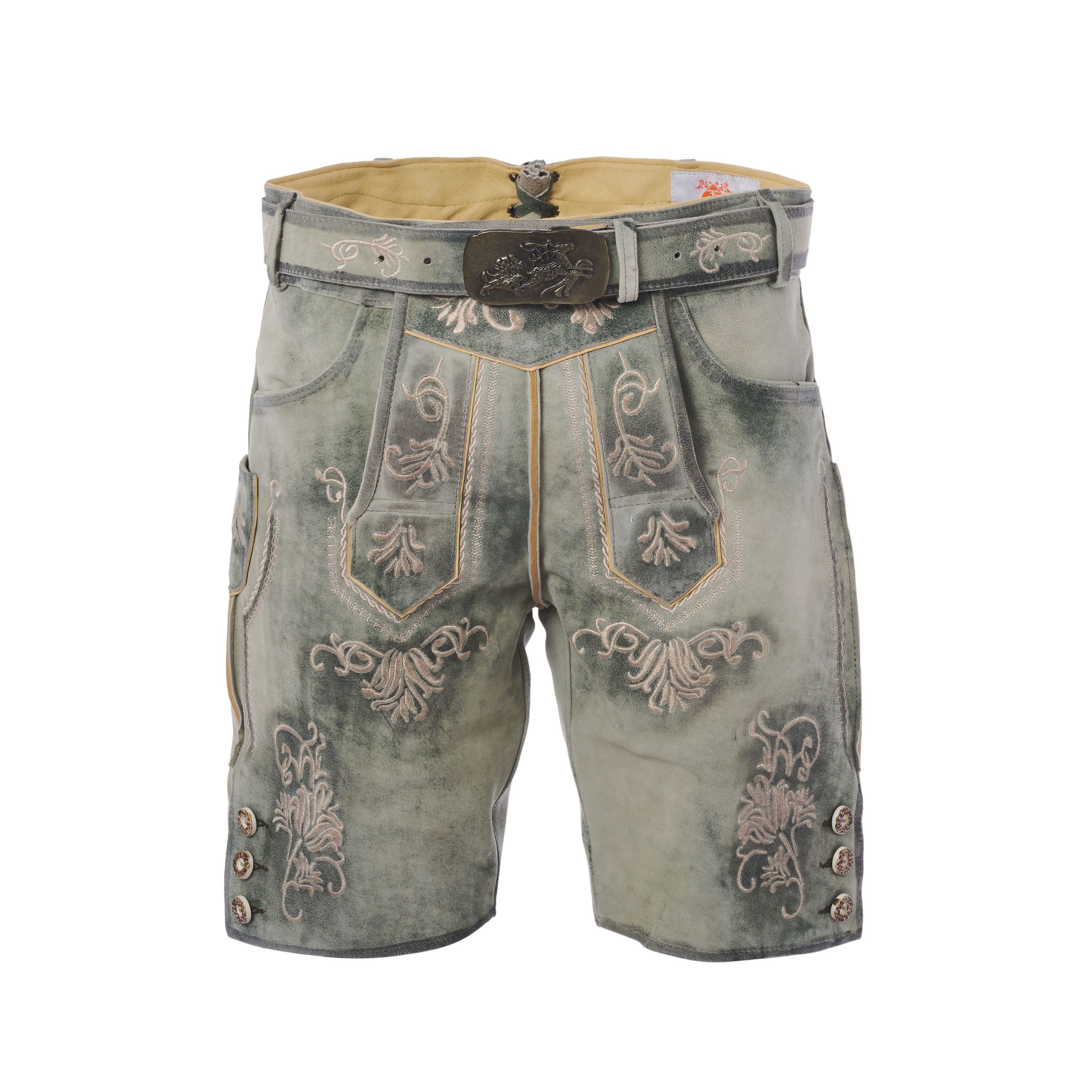 Trachtenkult Trachtenlederhose Kurze Ziegenlederhose Gustav