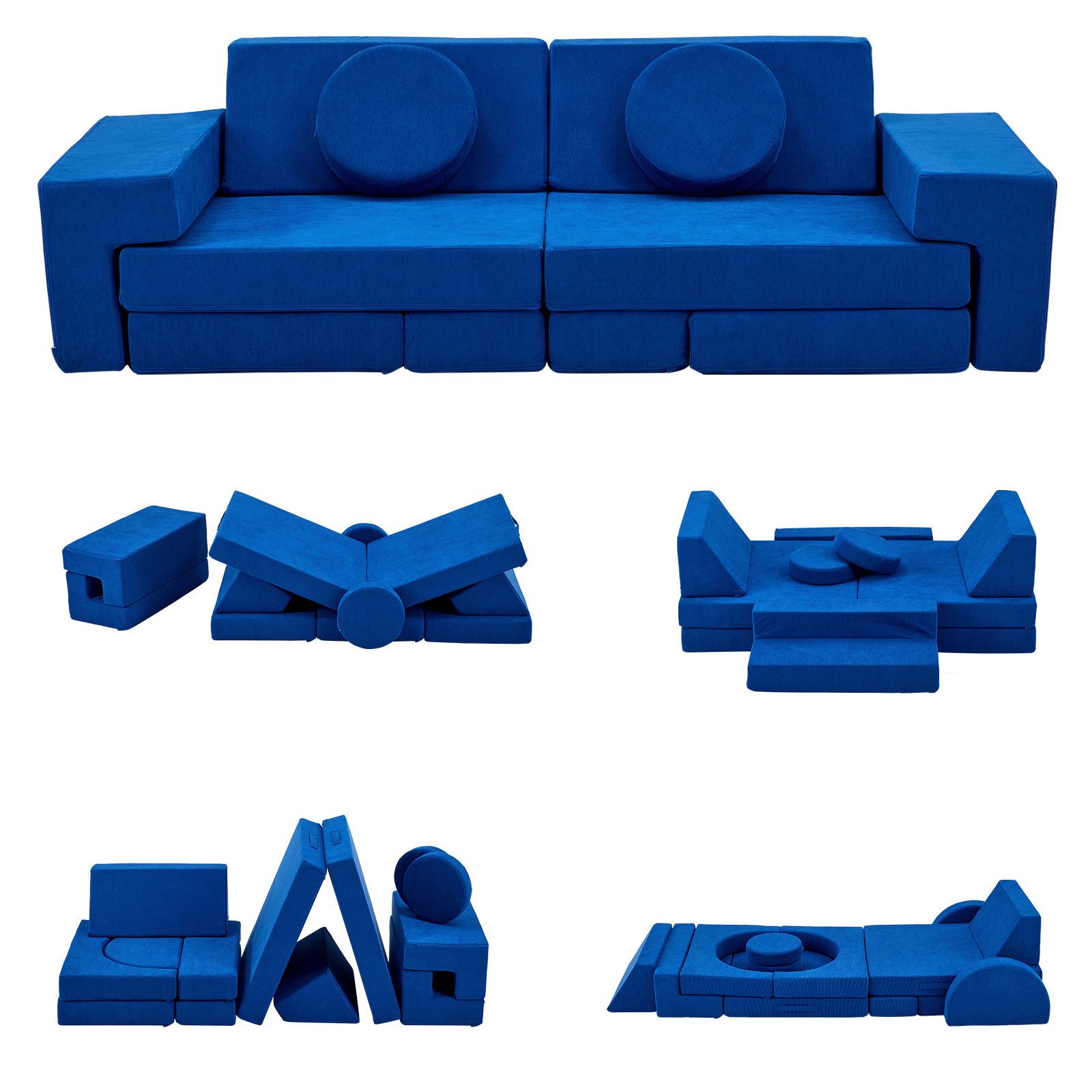 LEADZM Kindersofa Kindersofa Spielsofa, Schaumstoff Stapelsteine für Kinder, Kindercouch
