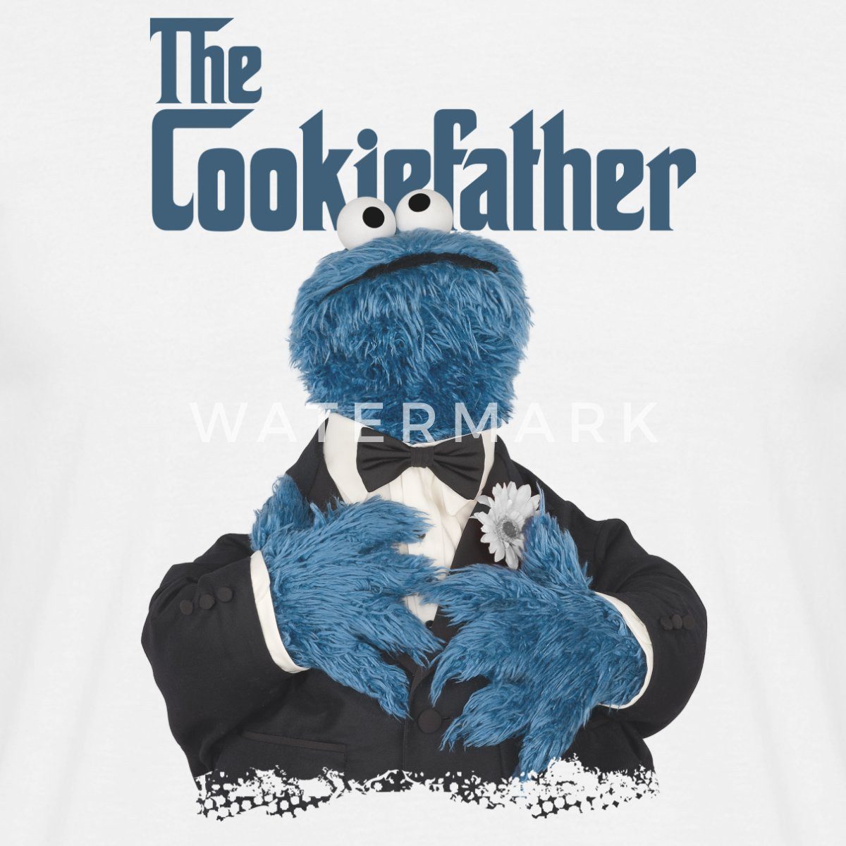 Spreadshirt T-Shirt Sesamstraße The Cookiefather Männer T-Shirt (1-tlg)