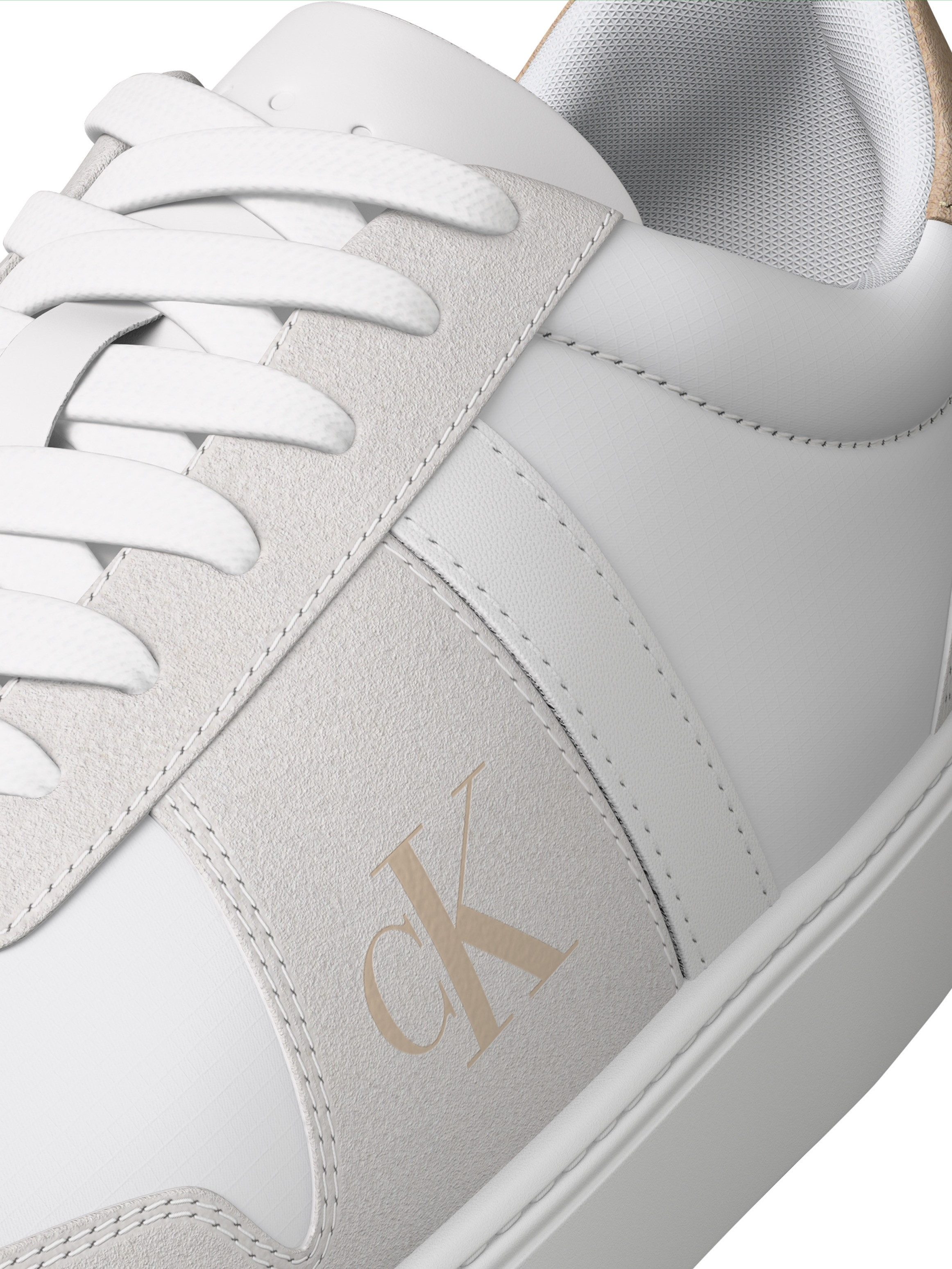 Calvin Klein Jeans CLASSIC CUPS LACE MIX EMB TONGUE Sneaker Freizeitschuh, Halbschuh, Schnürschuh mit CK-Label