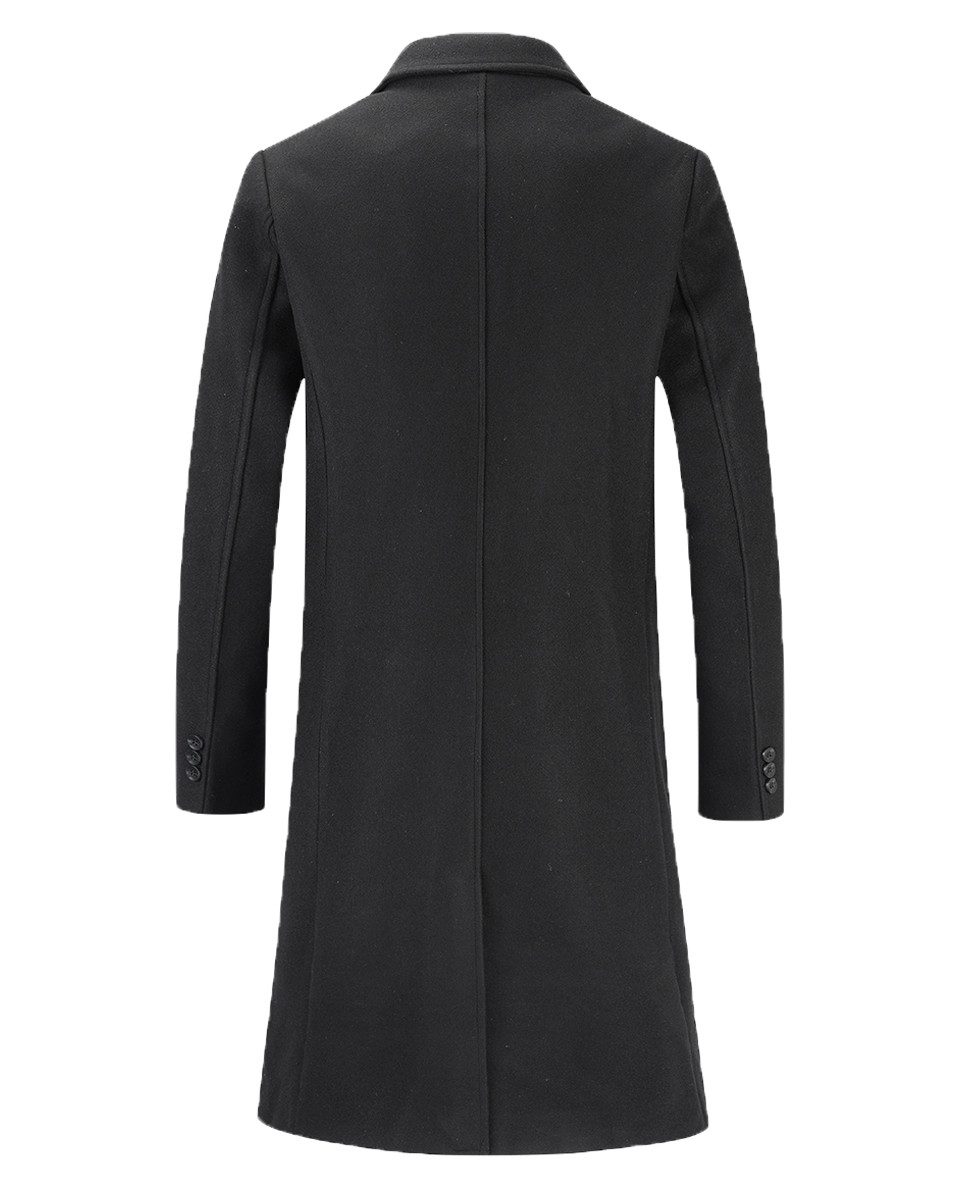 Allthemen Wollmantel Herren Knielang Zweireihig Wollmantel günstig online kaufen