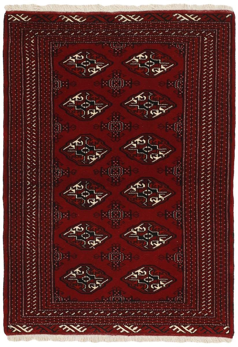 Orientteppich Turkaman 99x146 Handgeknüpfter Orientteppich / Perserteppich, Nain Trading, rechteckig, Höhe: 6 mm