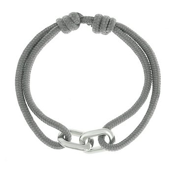 Made by Nami Armband Segeltau Armband Handgemacht Grau, Maritimes Minimalistisches Armband 100% Wasserfest & verstellbar