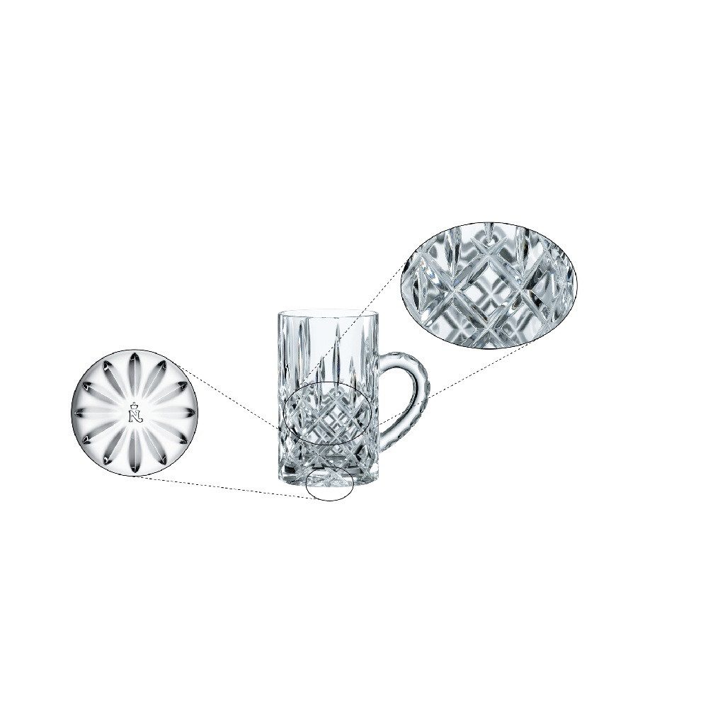 Nachtmann Thermoglas Nachtmann Noblesse Heißgetränkeglas 2er Set, Kristallglas