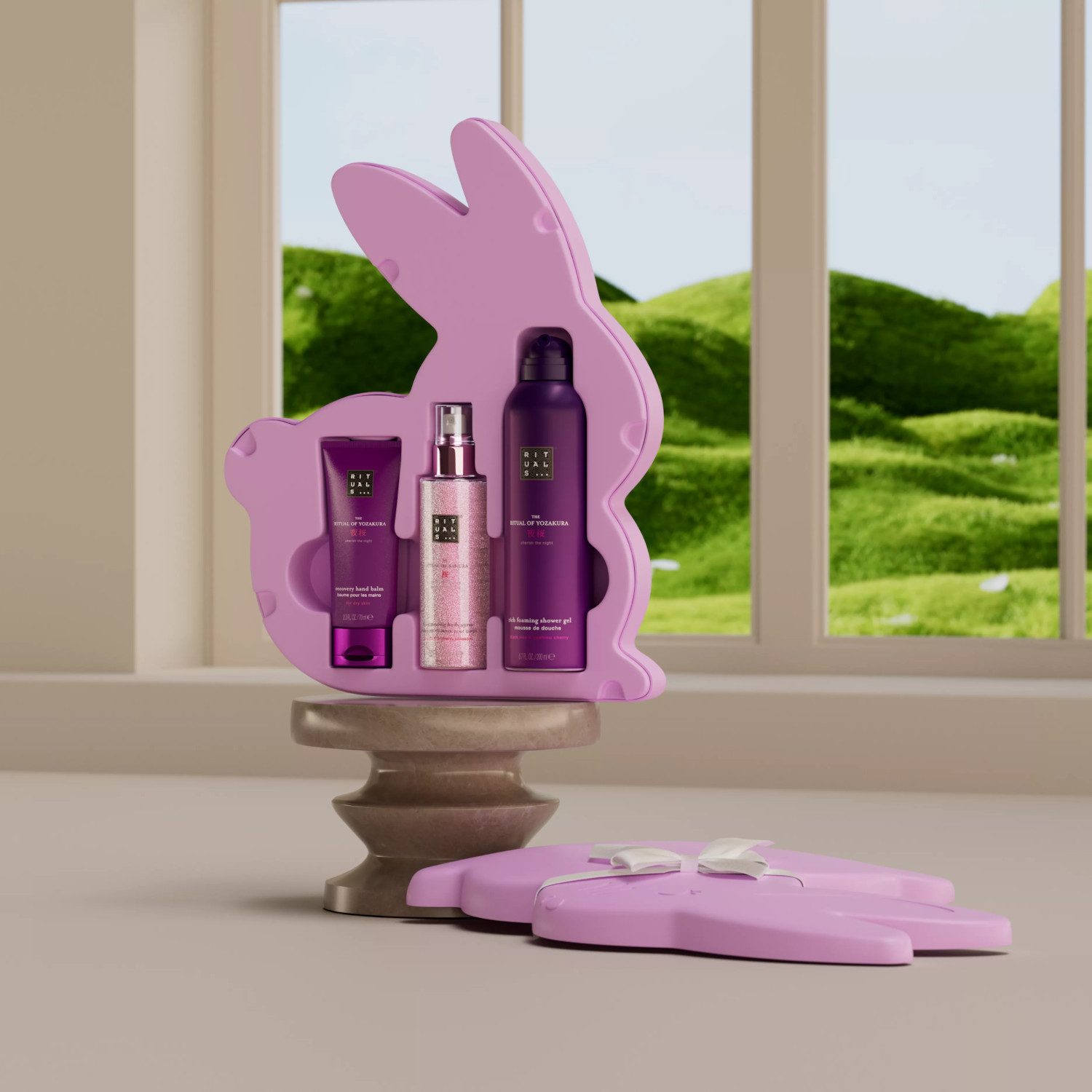 Rituals Pflege-Geschenkset Rituals Easter Giftset Cherry Blossom Limited Edition, 3-tlg., Oster-Geschenkset mit Sakura & Yozakura in Hasenbox