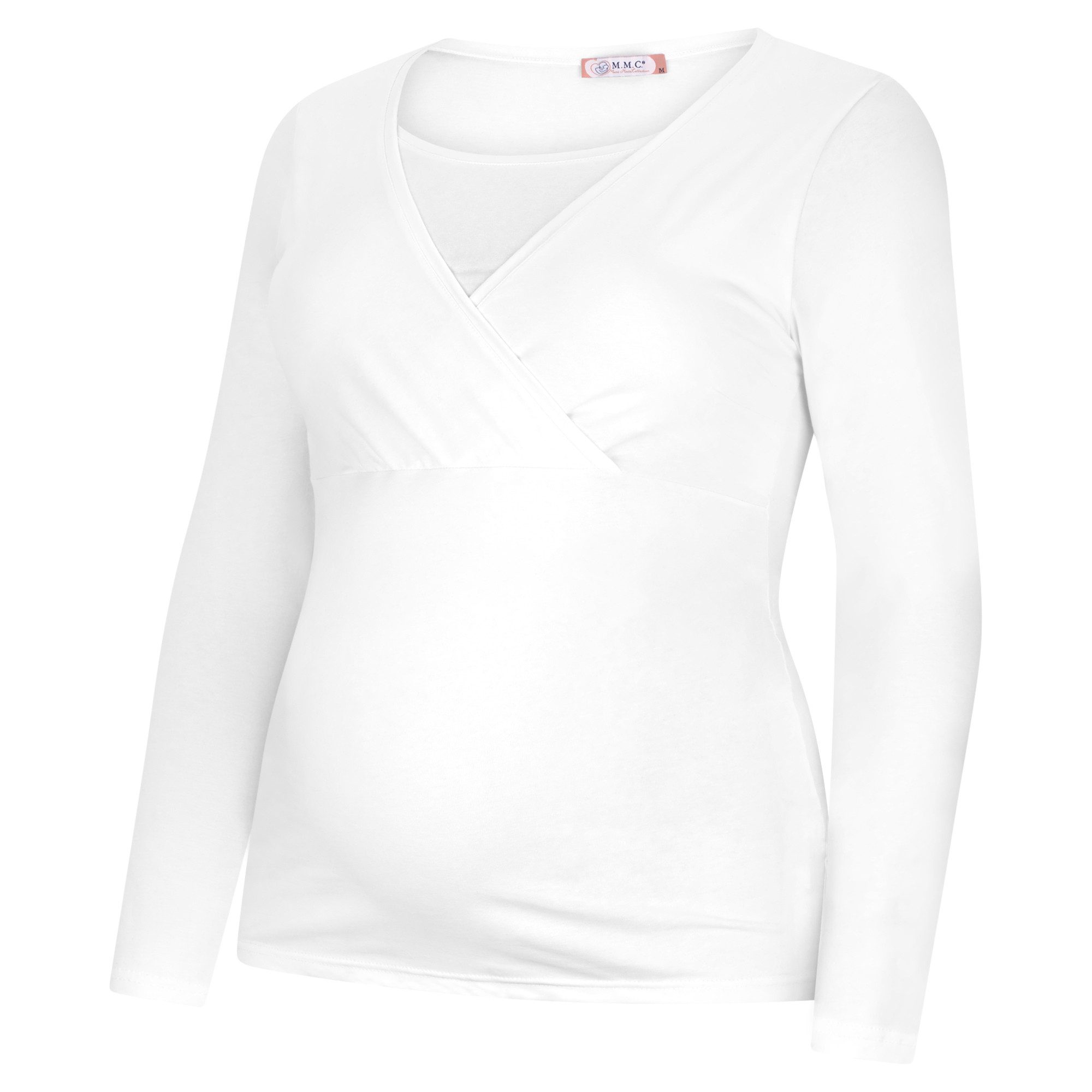 M.M.C. Stillshirt Langarm Umstandsshirt 3er Set Stillmode (3-tlg) Umstandsmode